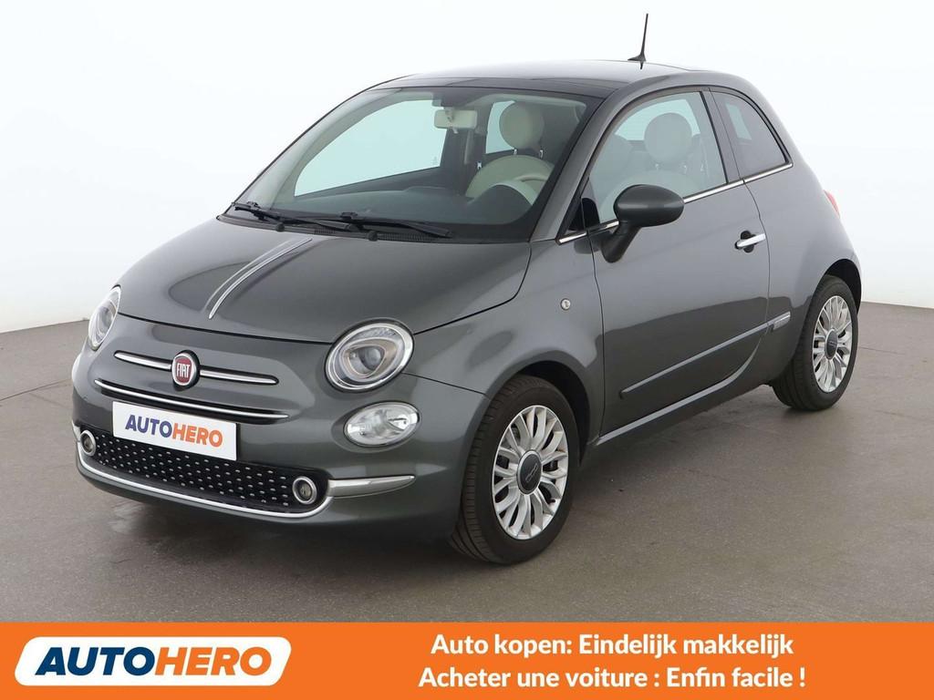 Fiat 500 1.2 Lounge (bj 2019), Auto's, Fiat, 4 zetels, Gebruikt, Grijs, Zilver of Grijs