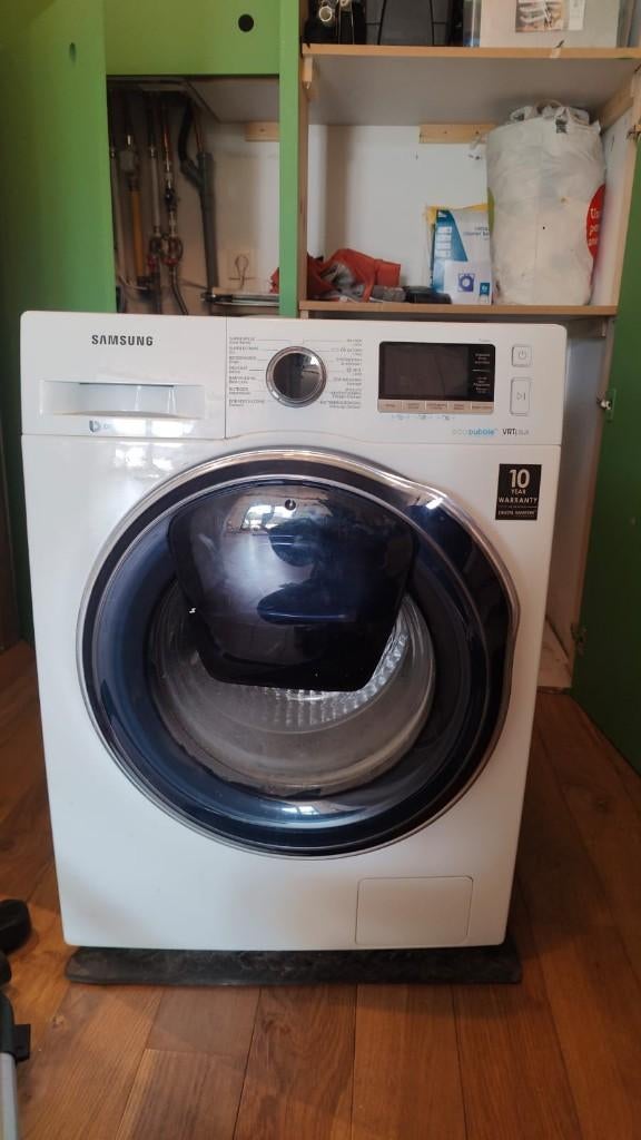 lave linge Samsung Ecobubble 9kg, Electroménager, Programme lavage à la main, 1600 tours ou plus, Comme neuf, Chargeur frontal