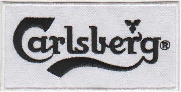 Carlsberg stoffen opstrijk patch embleem, Collections, Marques & Objets publicitaires, Envoi, Neuf