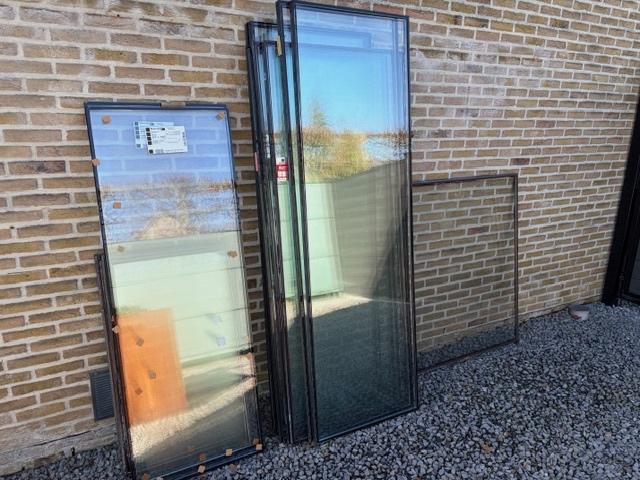 Partij gebruikt en 2 stuks nieuw dubbelglas, Doe-het-zelf en Bouw, Glas en Ramen, Ophalen, Gebruikt, Minder dan 80 cm, Glasplaat
