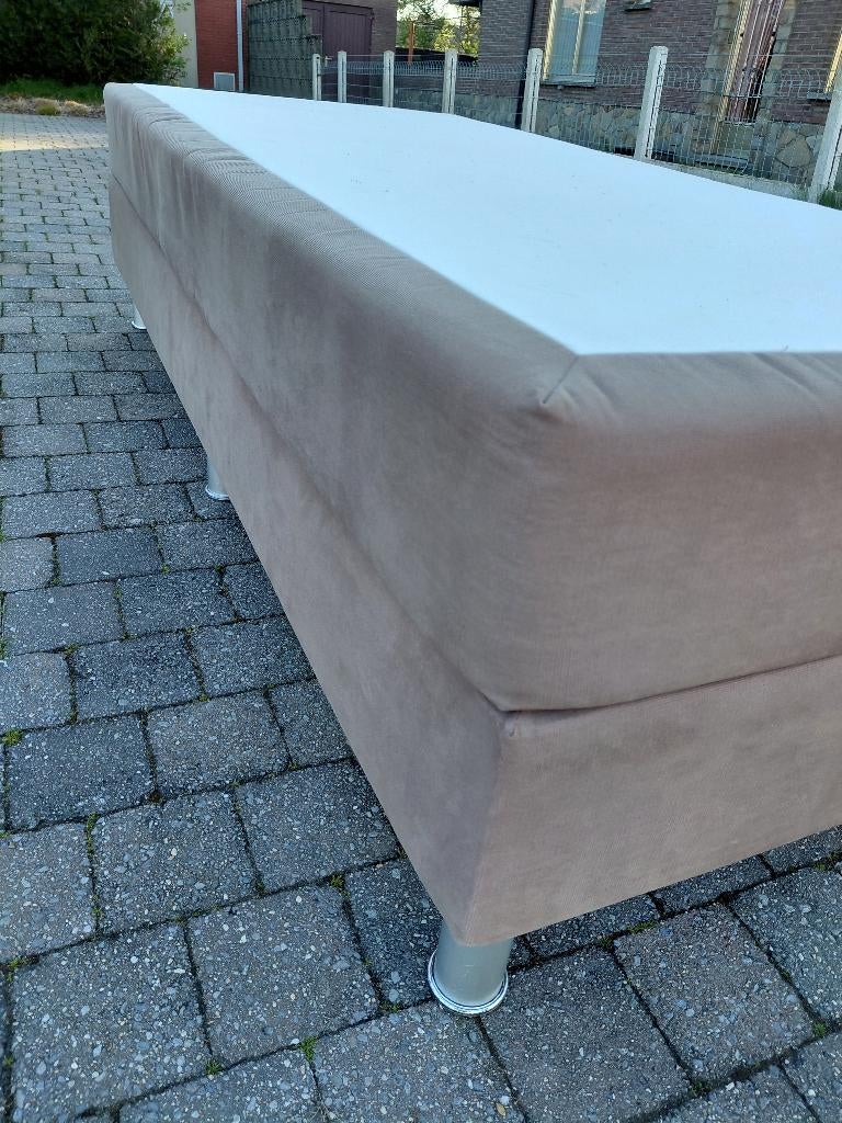 1 persoons bed, Huis en Inrichting, Slaapkamer | Bedden, Ophalen, Gebruikt, 90 cm, Eenpersoons