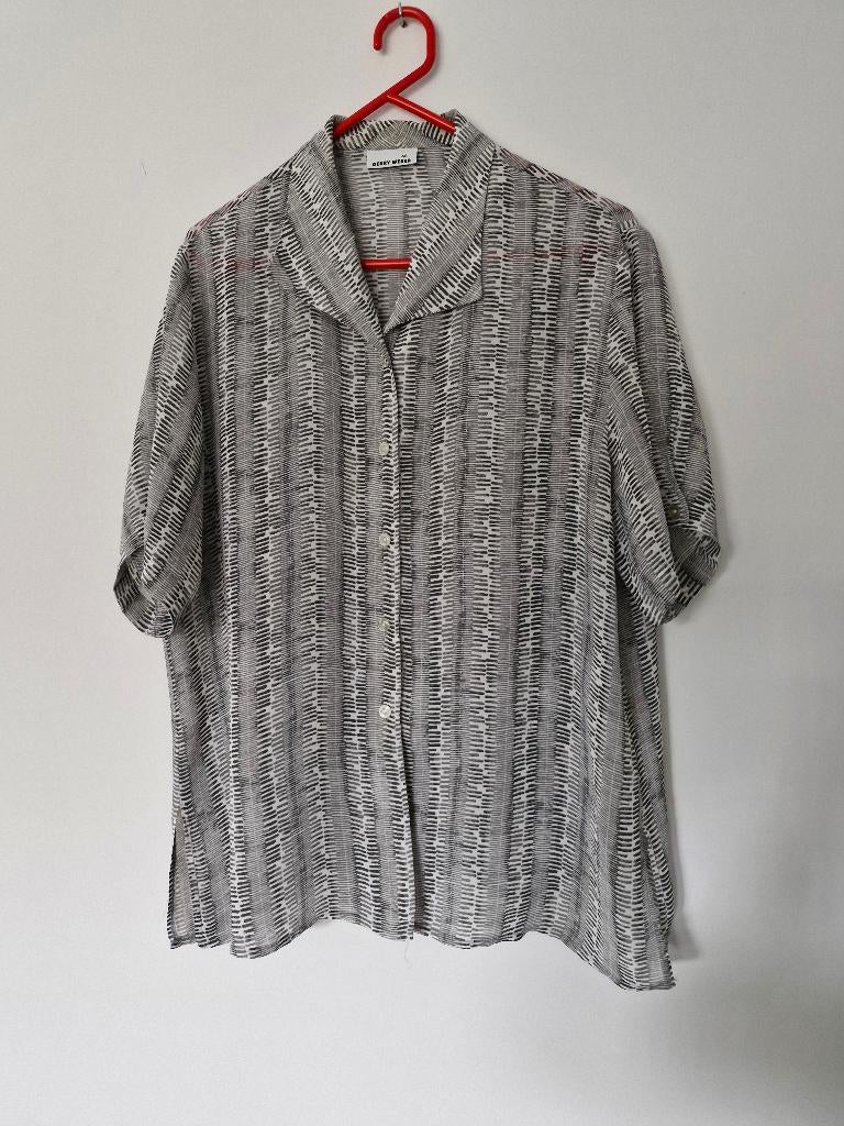 hemdsblouse met korte mouwen Gerry Weber maat 46, Gerry Weber, Ophalen of Verzenden, Maat 46/48 (XL) of groter, Grijs