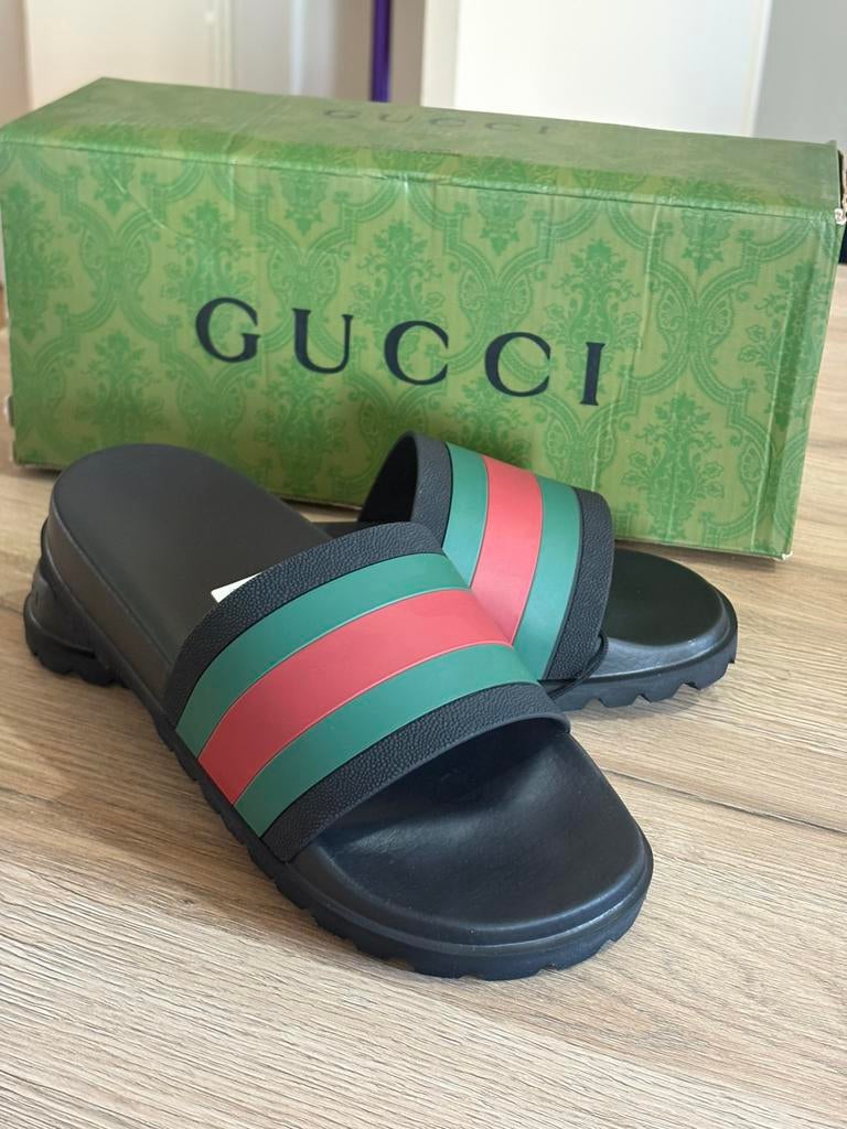 Claquettes Gucci, Enlèvement ou Envoi, Neuf, Noir