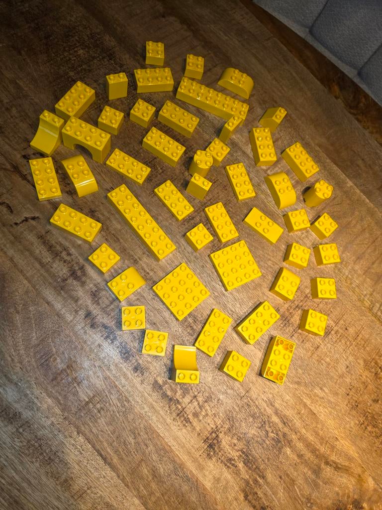 50 gele lego duplo blokken, Kinderen en Baby's, Speelgoed | Duplo en Lego, Ophalen of Verzenden, Duplo