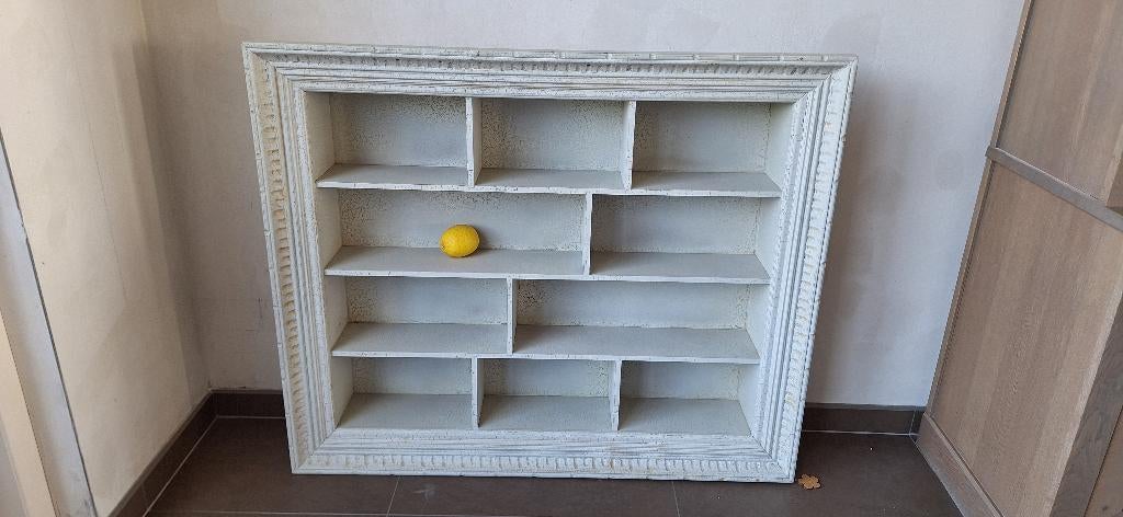 Vintage wandrek in sierlijst, decoratief kastje, Huis en Inrichting, Woonaccessoires | Wandplanken en Boekenplanken, Zo goed als nieuw
