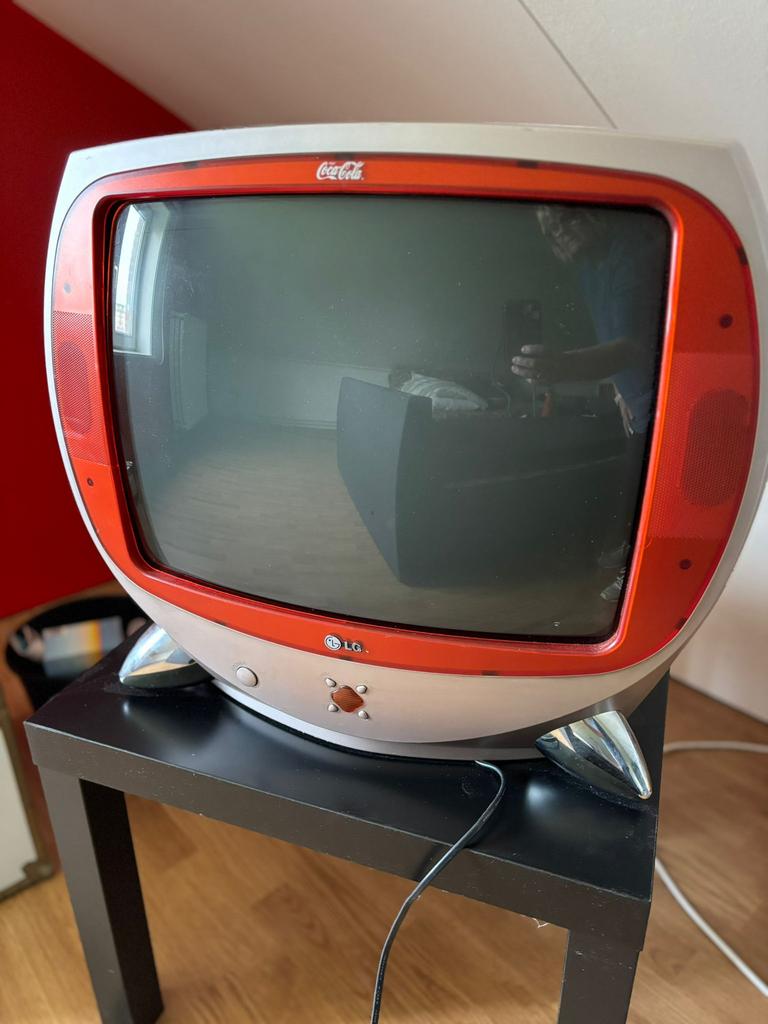 Vintage Coca Cola TV scherm, Audio, Tv en Foto, Vintage Televisies, Ophalen, Gebruikt, LG