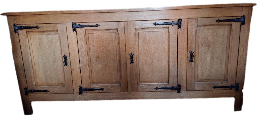 Buffet en chêne massif, Enlèvement, Utilisé, Chêne, Avec porte(s)