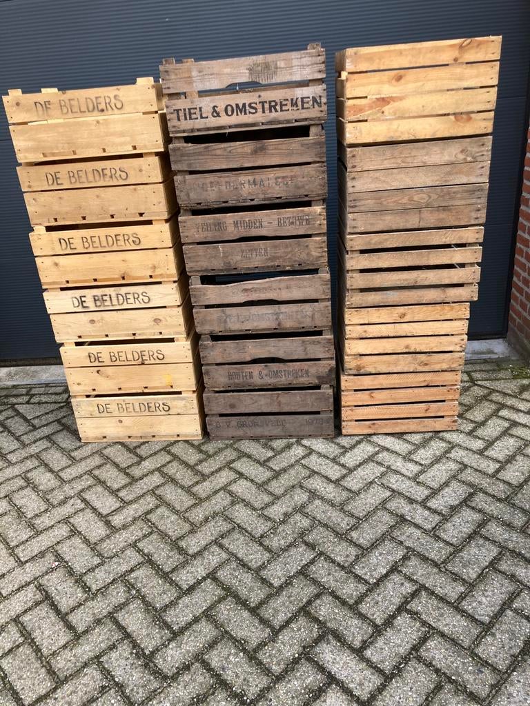 Fruitkistjes velingkistjes appelkistjes nu 10 voor 60 euro, Huis en Inrichting, Ophalen, Gebruikt