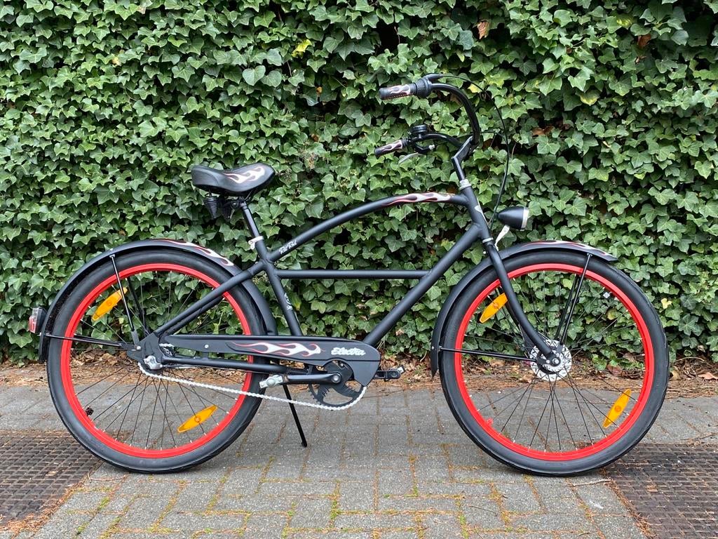 Electra Rat Rod 3i 26”aluminium—frein à disque,jantes rouges, Vélos & Vélomoteurs, Vélos | Cruisers & Lowriders, 51 à 55 cm, Cruiser