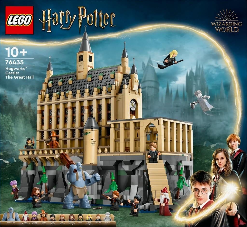 Lego 76435 Kasteel Zweinstein: Grote Zaal huren, Kinderen en Baby's, Speelgoed | Duplo en Lego, Lego, Complete set, Compleet, Inclusief minifiguren