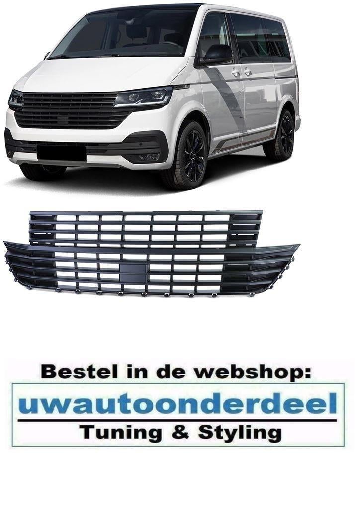 Grill Zonder Embleem Mat Zwart Geschikt Voor Vw Transporter, Verzenden