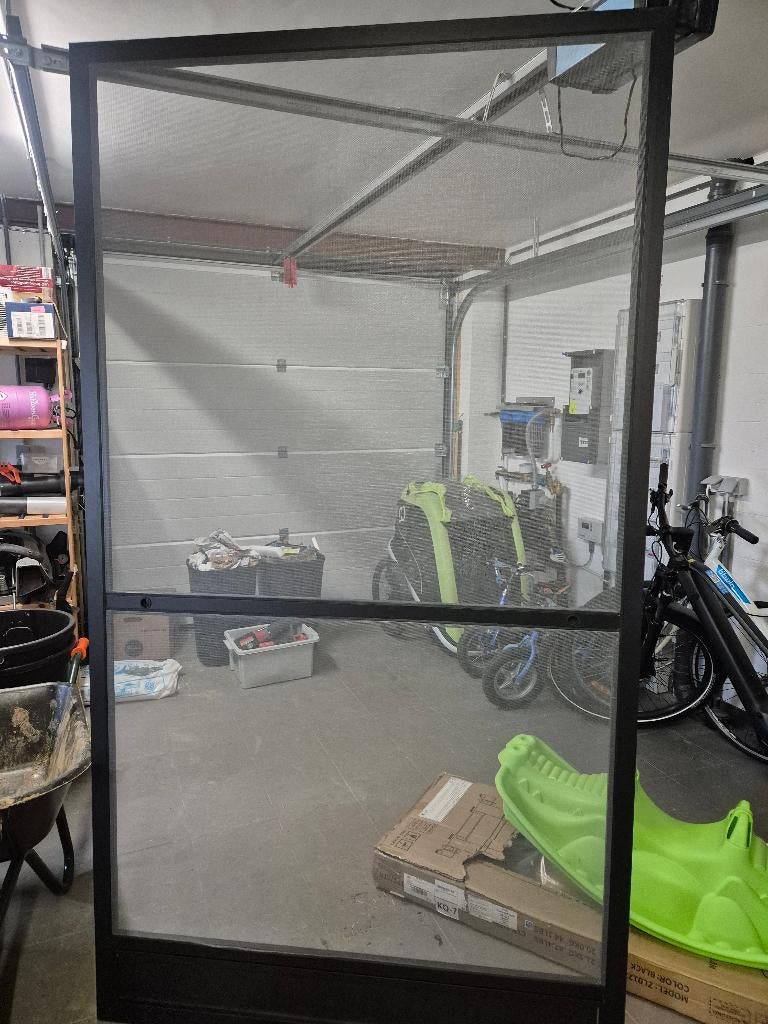 Grande moustiquaire coulissante neuve – 221x121 cm, Neuf, Porte extérieure, Métal, Enlèvement