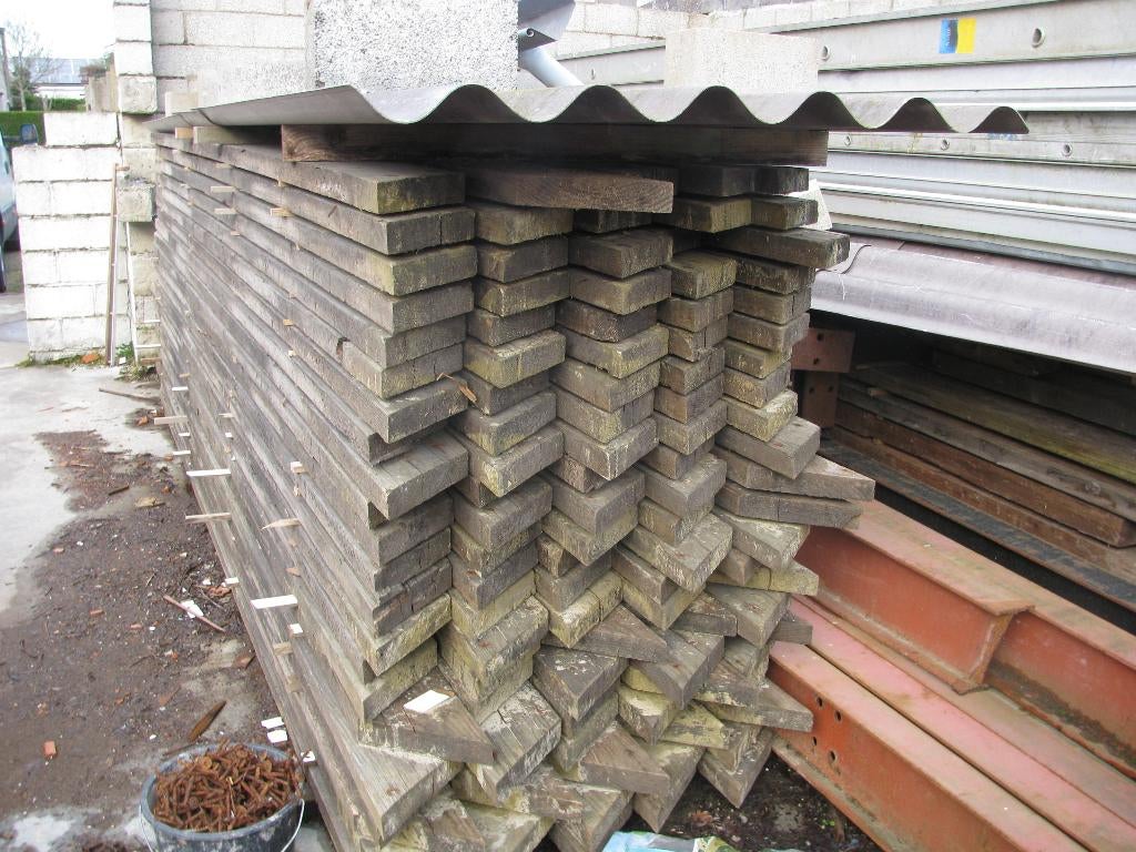 douglas balken, Doe-het-zelf en Bouw, Hout en Planken, Ophalen, Gebruikt, Overige houtsoorten, 50 mm of meer