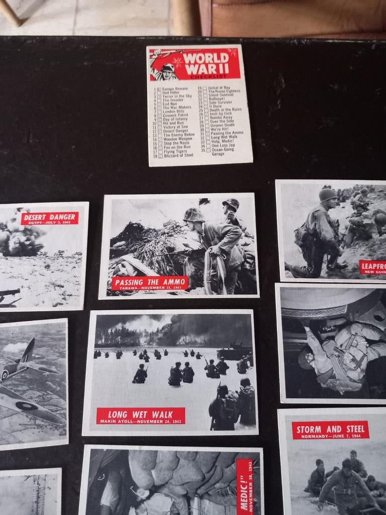 Philadelphia Gum War Bulletin ww2 55 stuks +1 check-list., Ophalen of Verzenden