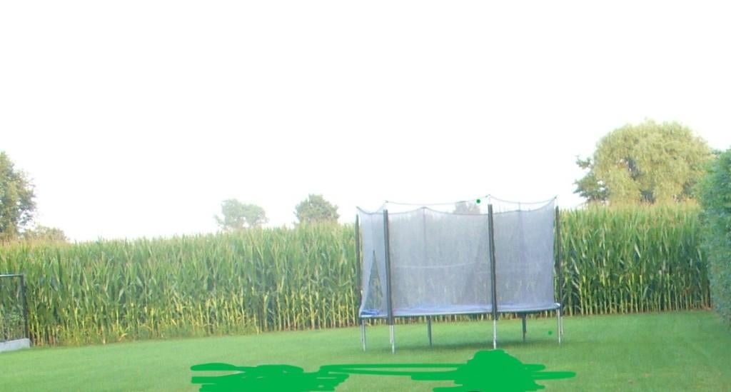 Trampoline met veiligheidsnet, Enlèvement