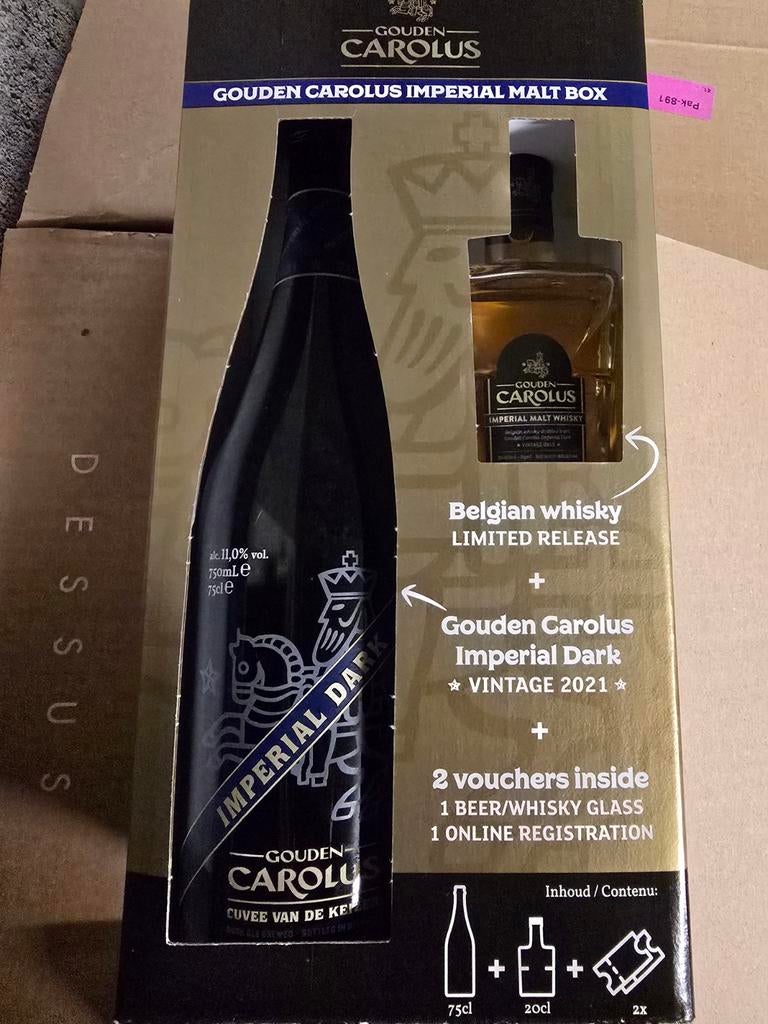Gouden Carolus Imperial Malt Box Limited Release - 2022, Verzamelen, Ophalen of Verzenden, Nieuw, Flesje(s), Overige merken