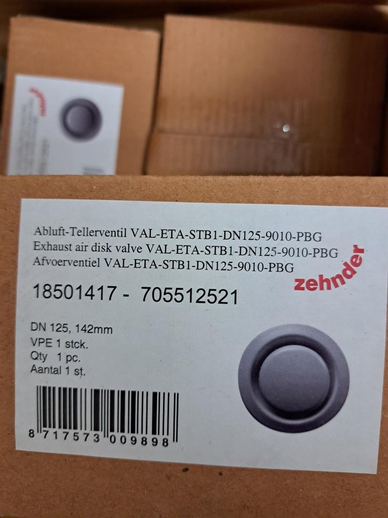 8 bouches extractions Zendher, Ophalen, Nieuw, Afzuiger