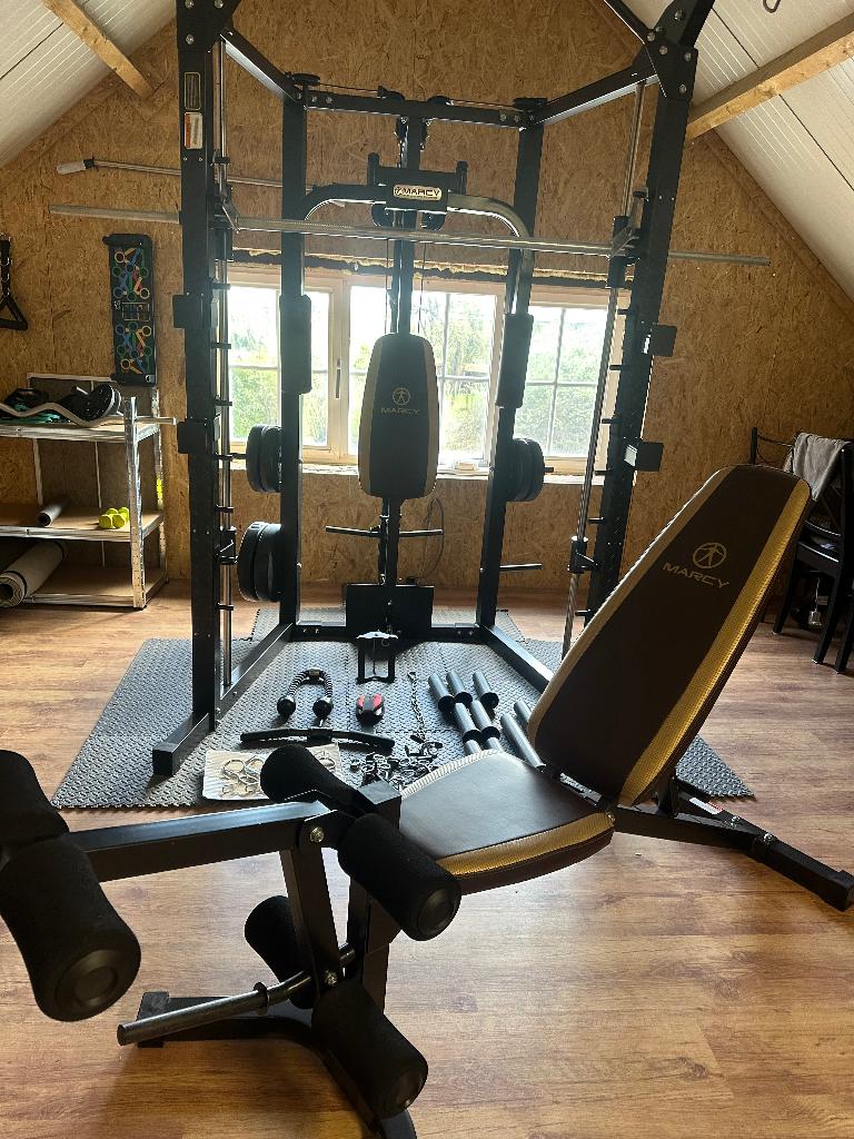 Marcy sm-4008 Smith cage, Ophalen, Benen, Krachtstation, Zo goed als nieuw