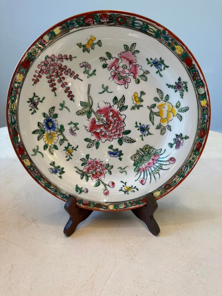 Bord chinees porselein op staander, Antiek en Kunst, Ophalen