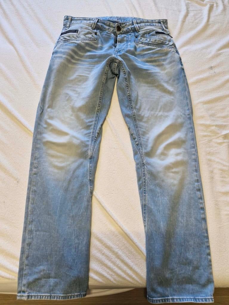 bare metal, blauwe jeans, regular waist, straight fit,33/32, Blauw, Ophalen of Verzenden, Gedragen, Bare metal