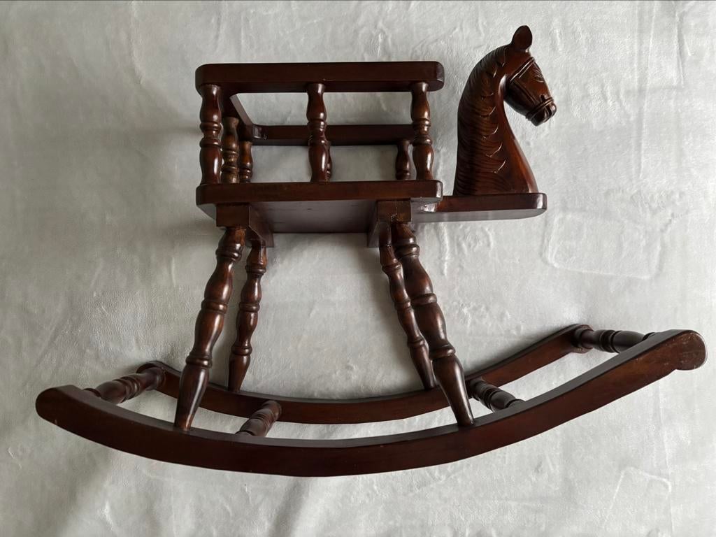 Houten schommelpaard 46cm hoog, Antiek en Kunst, Antiek | Speelgoed, Ophalen