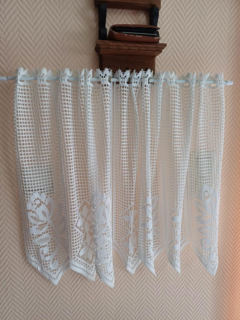 rideau brise vue, Maison & Meubles, Enlèvement ou Envoi, Comme neuf, Blanc, Moins de 100 cm