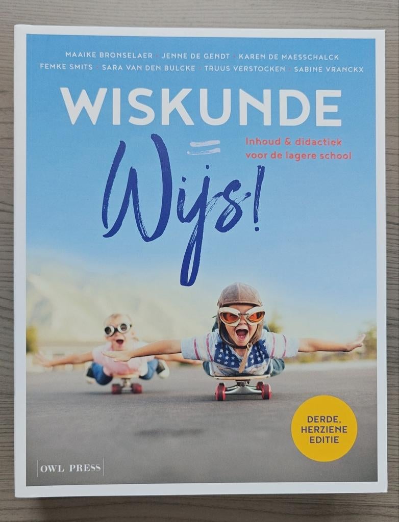 Hogeschoolboek: Wiskunde = wijs!, Livres, Livres d'étude & Cours, Neuf, Enseignement supérieur professionnel, Enlèvement ou Envoi