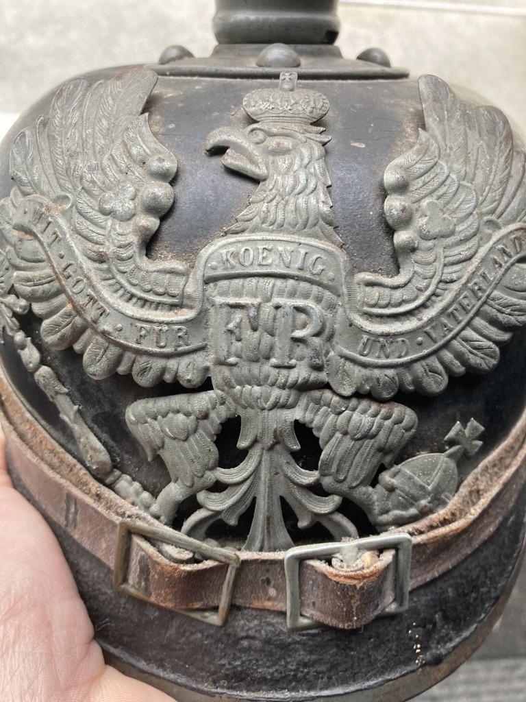 casque prussien militaria, Collections, Enlèvement ou Envoi, Autres