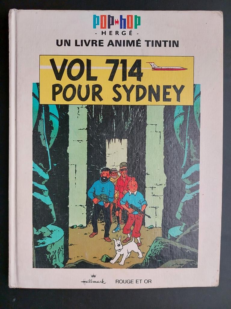 TINTIN Pop-Hop vol 714 pour Sydney 1971 complet bon état, Enlèvement ou Envoi