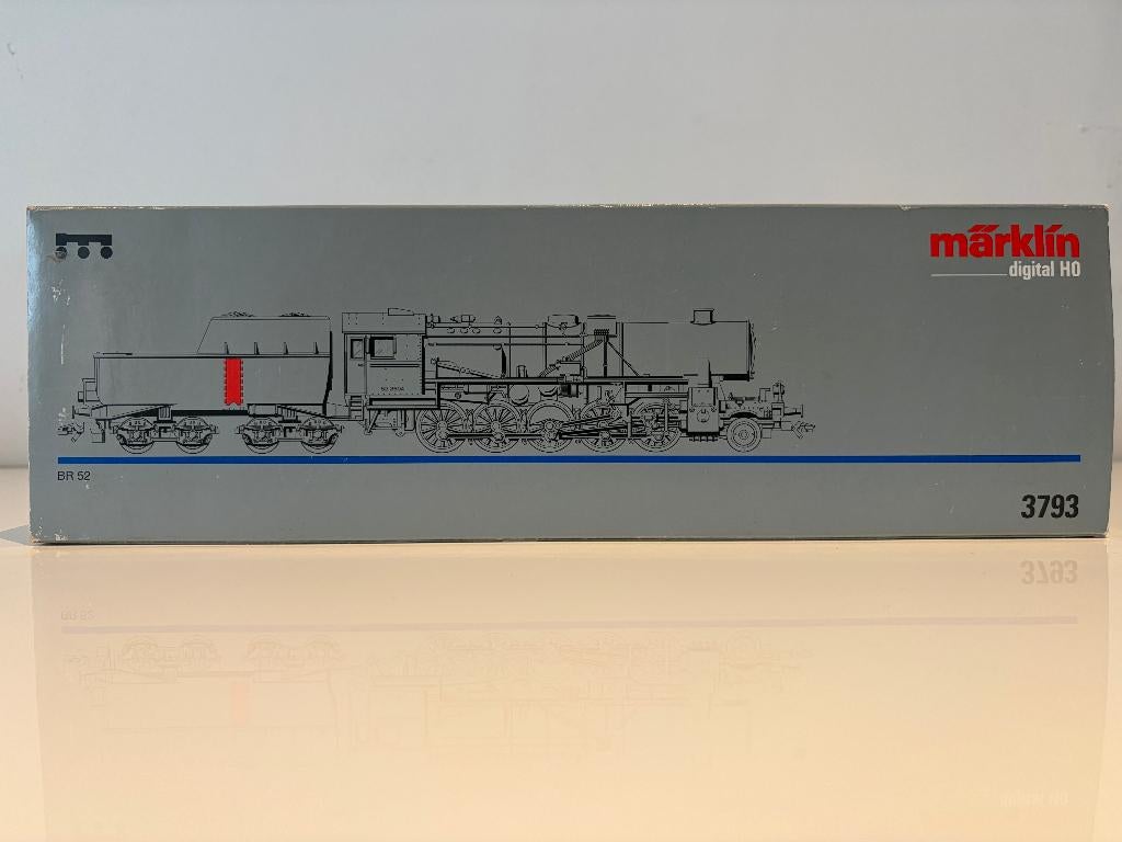 Marklin 3793, Stoomlokomotief, BR 52, DRG, TP II, Enlèvement ou Envoi, Courant alternatif, Comme neuf, Locomotive