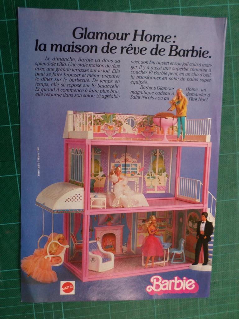 Mattel - publicité papier Barbie - 1985, Collections, Enlèvement ou Envoi, Utilisé, Autres types
