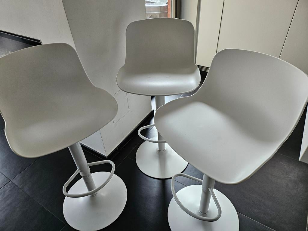 3 tabourets bar pivotantes, Maison & Meubles, Tabourets de bar, 3 tabourets, Enlèvement