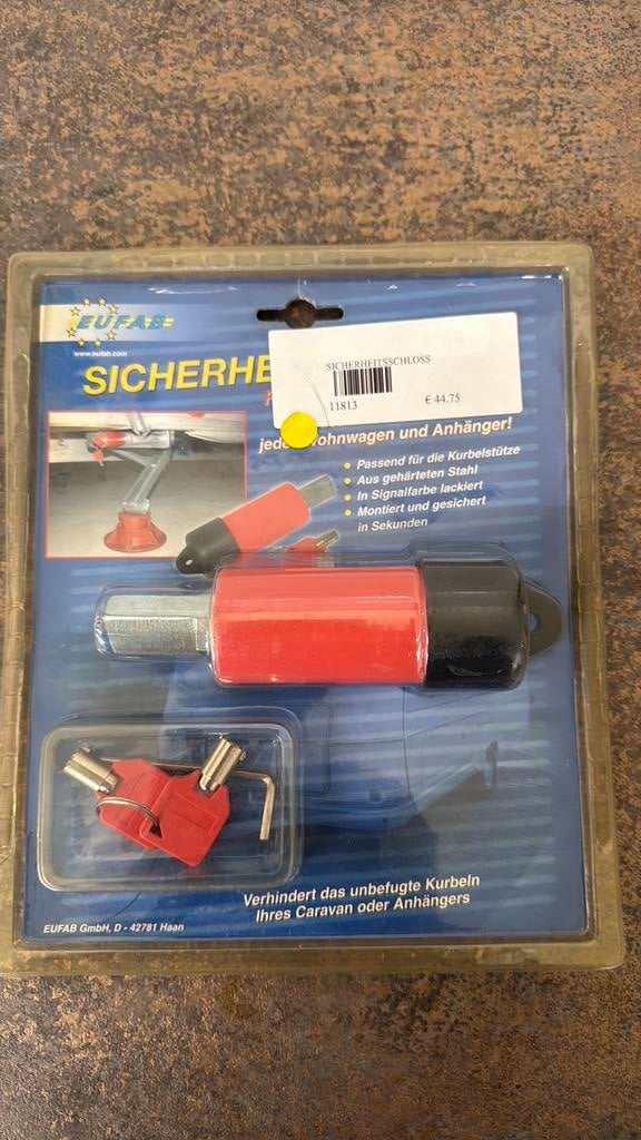 Veiligheidsslot voor caravan steunen, Ophalen of Verzenden, Zo goed als nieuw