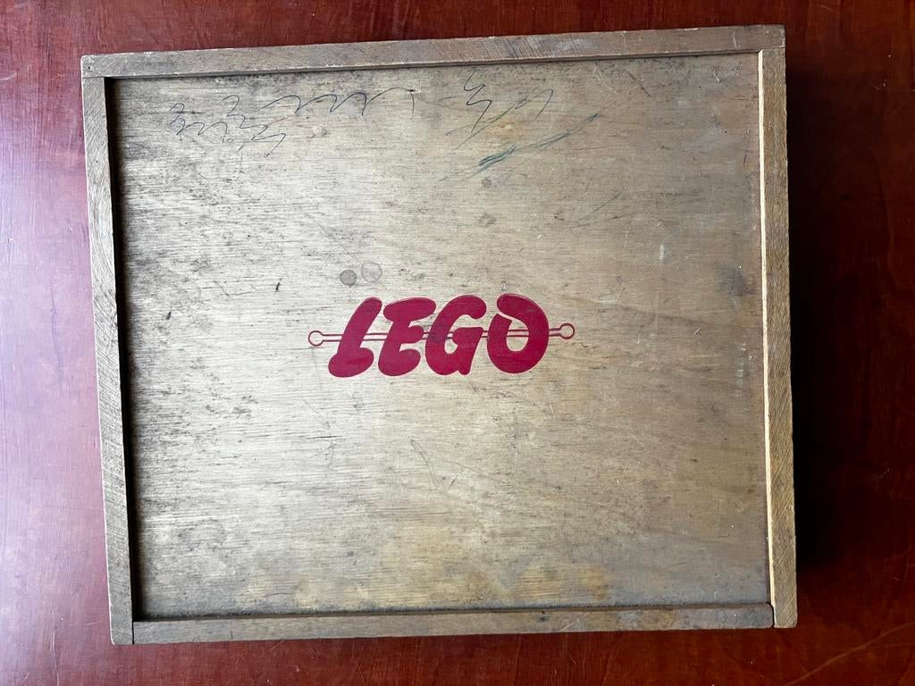 Originele houten LEGO doos, Ophalen, Zo goed als nieuw