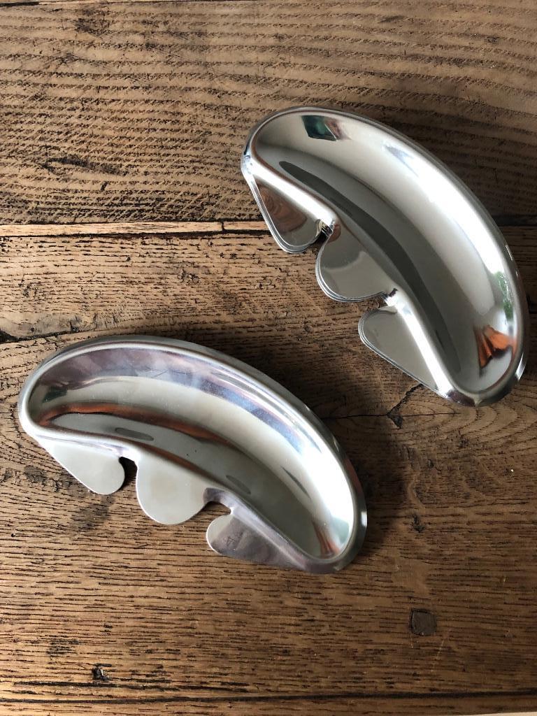 Hangers/ bakjes voor visgraten in inox vintage, Ophalen of Verzenden