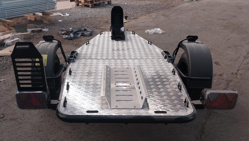 Remorque basculante pour 1 ou 2 motos, Enlèvement