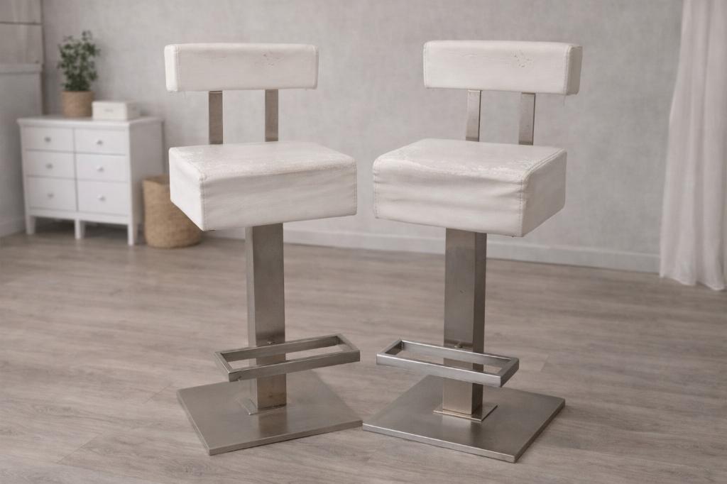 Lot 2 chaises de bar, Ophalen, Gebruikt, 60 tot 90 cm, Met voetsteun