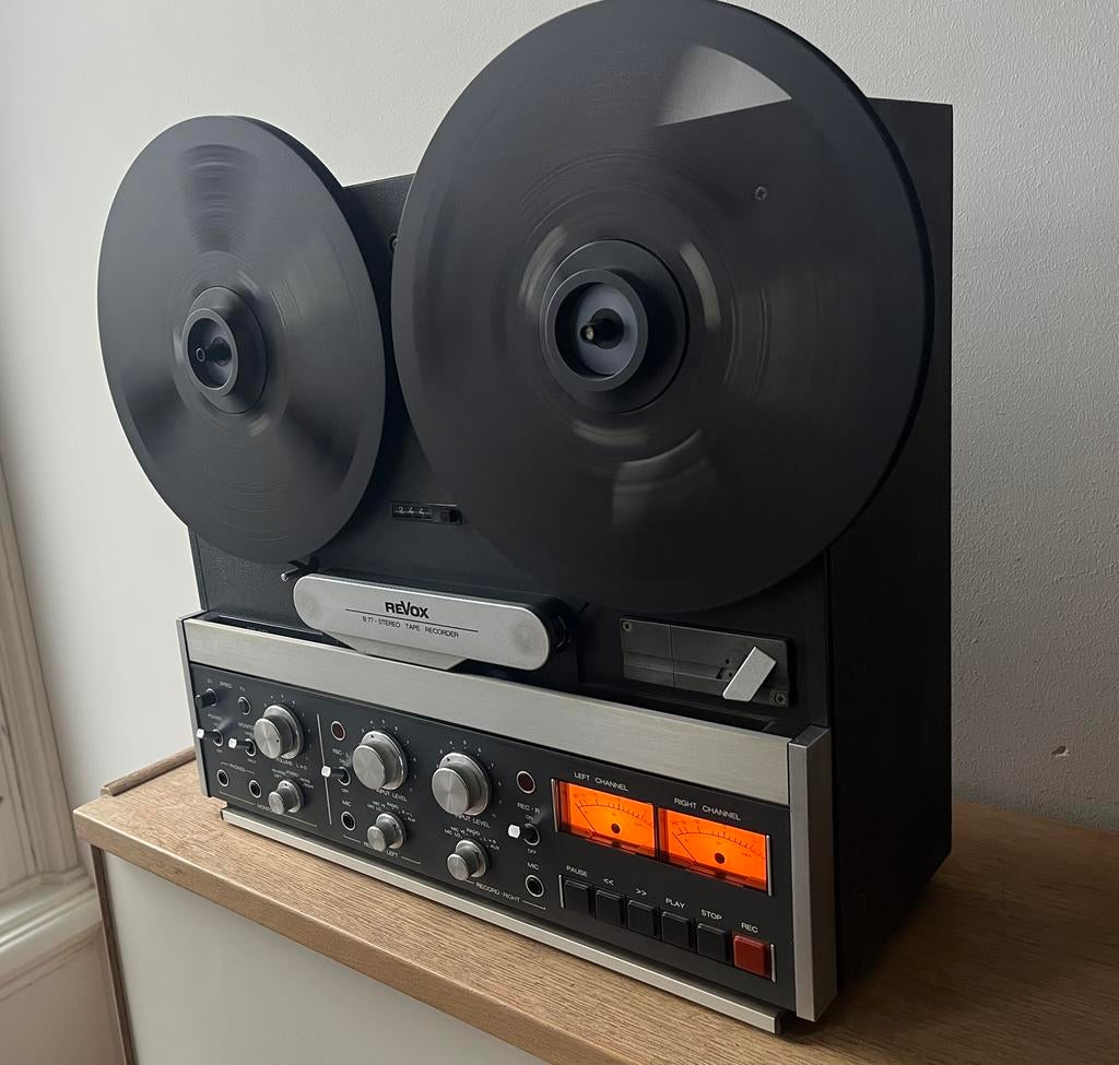 Volledig rereviseerd Revox B77 MK1 tapedeck, Ophalen, Bandrecorder, Met banden