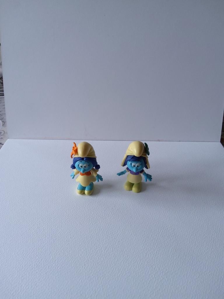 Les Schtroumpfs 2 figurines le village perdu, Enlèvement ou Envoi, Comme neuf, Poupée, Figurine ou Peluche