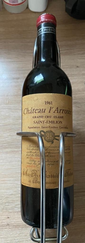 ChatFles Chateau L’Arrosée Saint Emilion 1961, Verzamelen, Wijnen, Ophalen, Gebruikt, Afrika