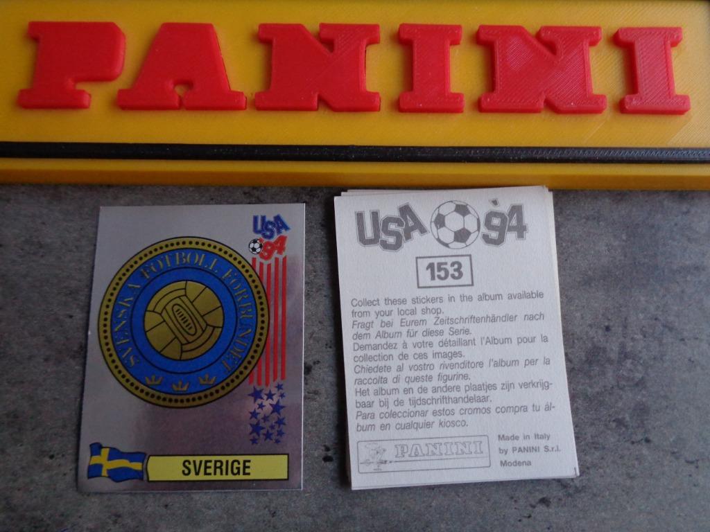 PANINI FOOTBALL AUTOCOLLANT COUPE DU MONDE 94 USA EMBLÈME DE, Enlèvement ou Envoi, Autocollant