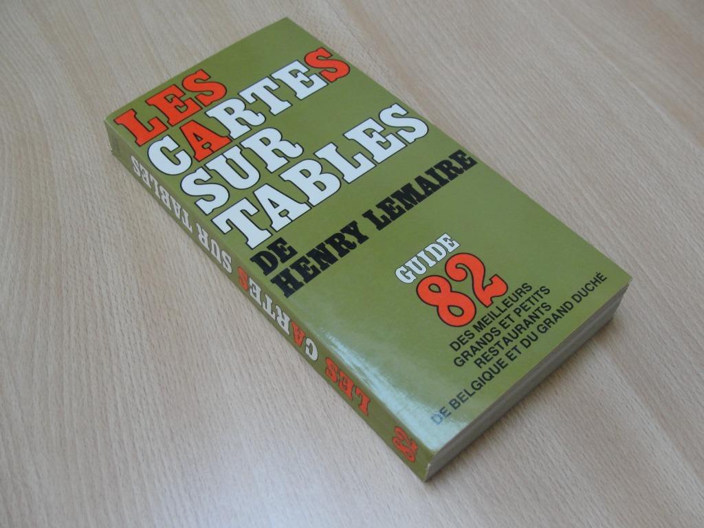 Les cartes sur tables de Henry Lemaire (guide 82), Livres, Neuf, Enlèvement ou Envoi, Pays-Bas et Belgique, Henry Lemaire
