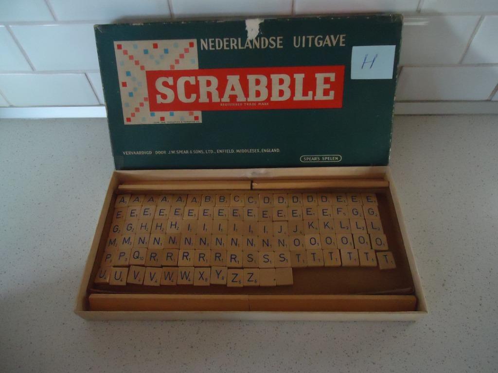 Vintage "Scrabble" Nederlandse Uitvoering van Spears Spelen., Hobby & Loisirs créatifs, Jeux de société | Jeux de plateau, Utilisé