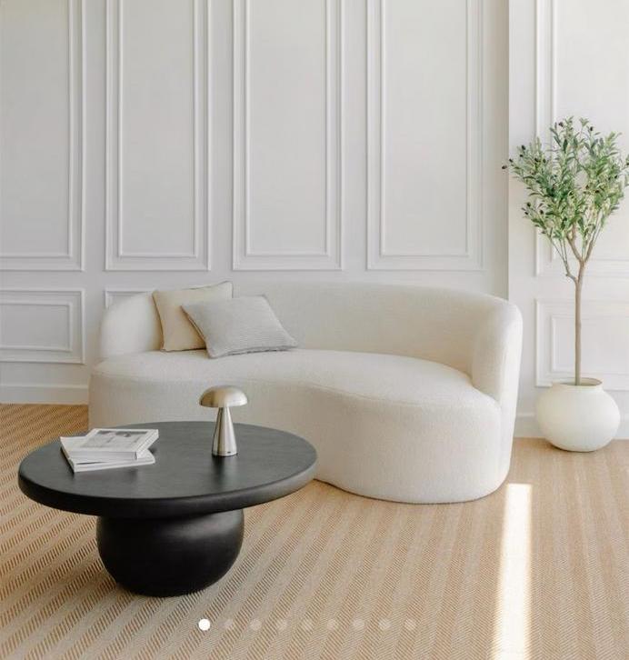 Canapé 3 places blanc en mouton, Banc d'angle, 150 à 200 cm, Comme neuf, Enlèvement