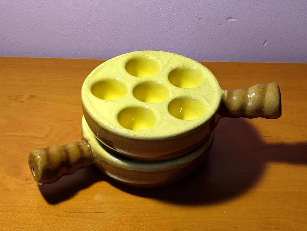 2 poêlons à escargots vintage, Enlèvement