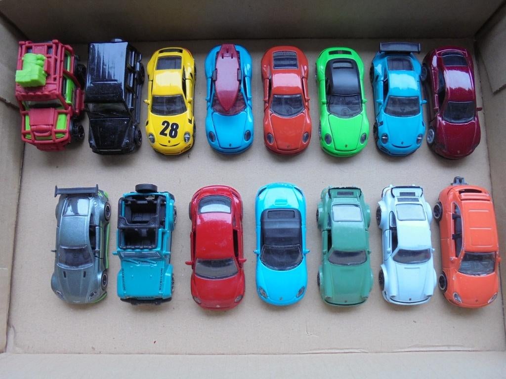 Majorette 15x - Mercedes Jeep Suzuki Porsche, Envoi, Utilisé, Voiture
