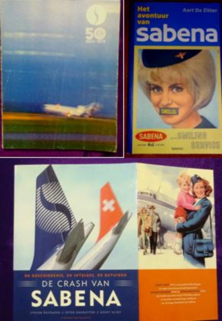 Lot Boeken Sabena, Verzamelen, Verzenden, Gebruikt, Gevuld