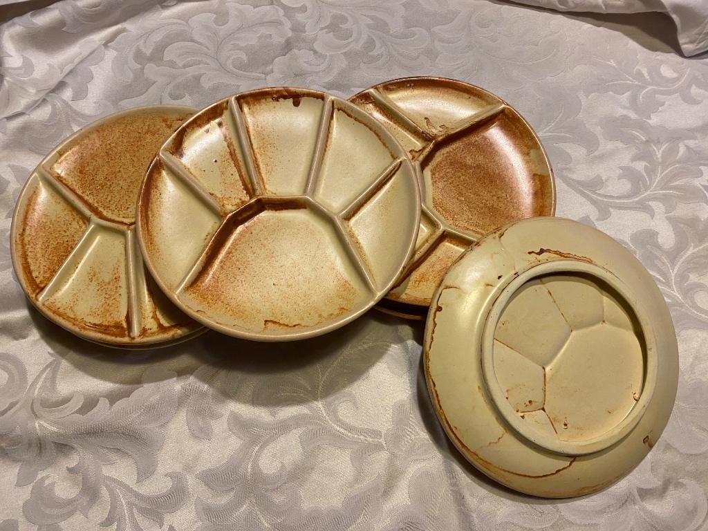 6 assiettes à fondue bourguignonne, Assiettes(s), Enlèvement ou Envoi, Poterie rustique, Comme neuf