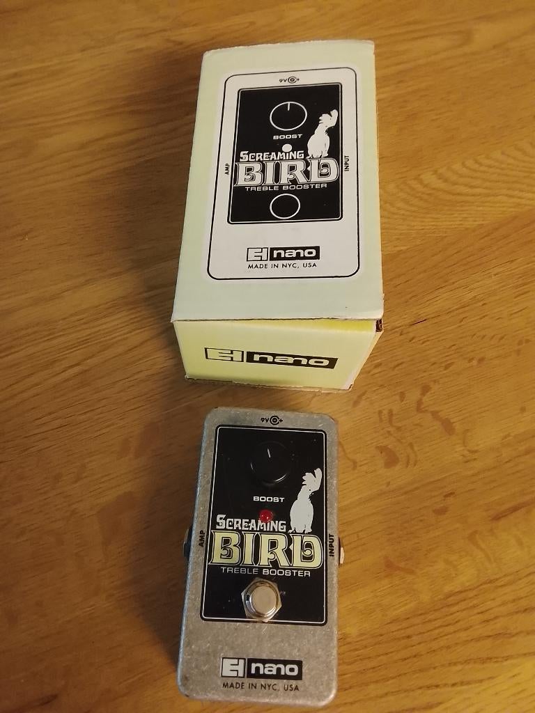 Electro-Harmonix Screaming Bird Treble Booster (Nano), Muziek en Instrumenten, Effecten, Ophalen of Verzenden, Distortion, Overdrive of Fuzz