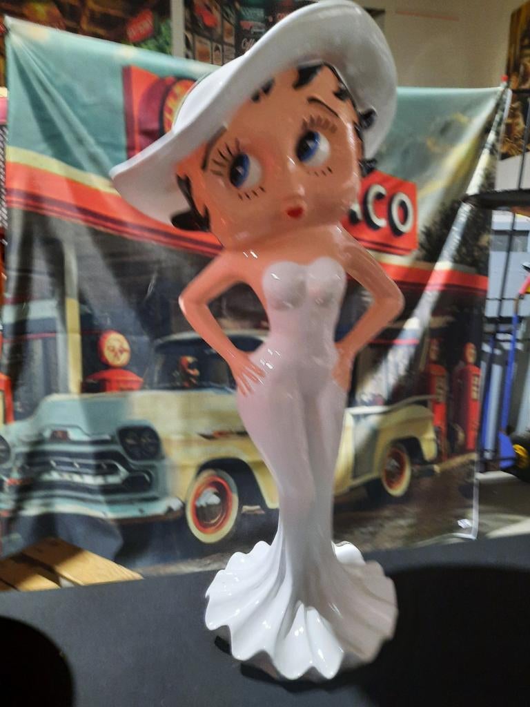 Betty boop  60 cm polystone, Verzamelen, Beelden en Beeldjes, Ophalen